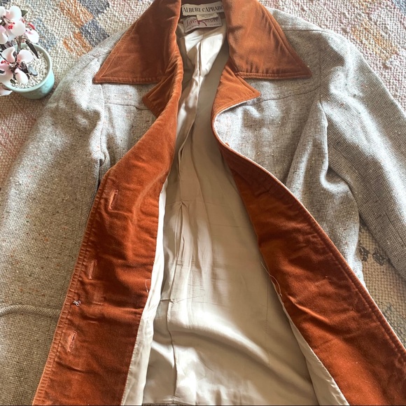 Sold!Albert Capraro Vintage Tweet and Suede Jacket - Picture 8 of 11